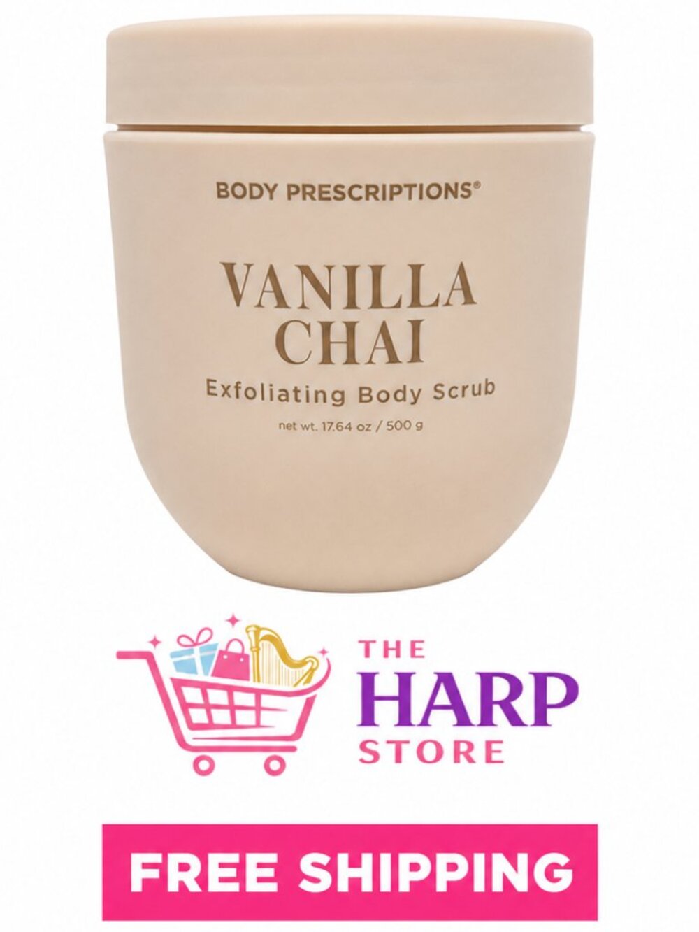 Body Prescriptions Vanilla Chai Exfoliating Body Scrub, 17.64 oz